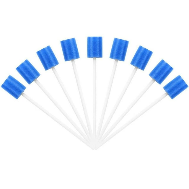 Cleaning Brush for Home Care Disposable Oral Sticks and Blue Sponge Tip Tools for and Daily Hygiene