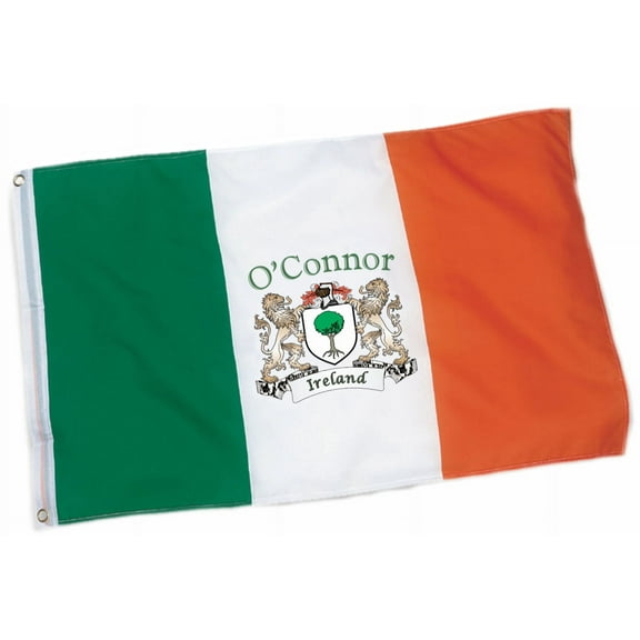 O'Connor Irish Coat of Arms Heavy Duty Outdoor Ireland Flag - 2'x3'