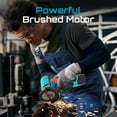 thumbnail image 6 of 12V Angle Grinder, 19500rpm Mini Cordless Brush Angle Grinder Kit, Angle Grinding Tool with 2pcs Batteries for Wood Metal Cutting, Polishing, Grinding (brush), 6 of 7