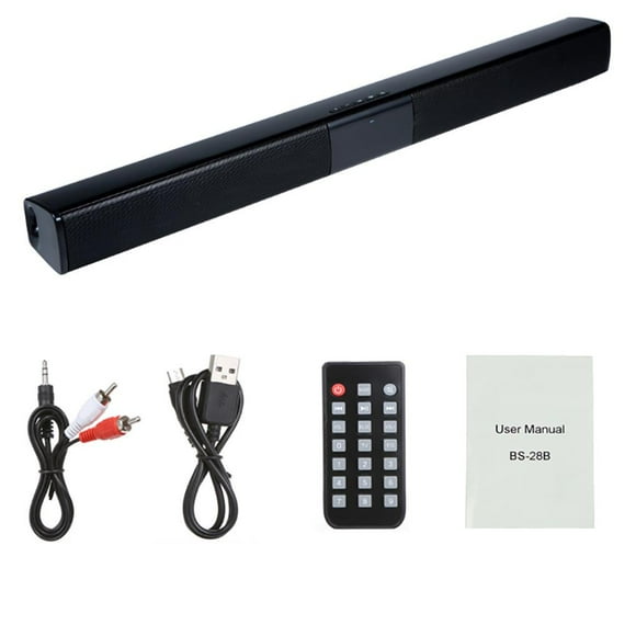 ziyahi Surround Sound Bar 4 Speaker Wireless Bluetooth Speaker TV Home Theater