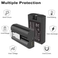 thumbnail image 2 of KIQ 2-Pack 3.65V 6040mAh Li-Ion Replacement Battery Together with Charger Station Compatible with Ring-Doorbell Camera 2/3/4, 2 of 5