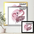 thumbnail image 4 of Designart 'Pink Flamingo In Tropical Summer I' Traditional Framed Art Print, 4 of 4