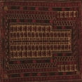thumbnail image 1 of Ahgly Company Indoor Square Persian Brown Traditional Area Rugs, 7' Square, 1 of 4