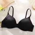 thumbnail image 4 of Pxxlle Seamless Bras for Women Wireless Supportive T Shirt Bra Comfort Full Coverage Everyday Bralettes 34 Black, 4 of 6