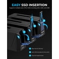 thumbnail image 3 of Estación de acoplamiento SABRENT DS-UNHC USB C para SSD M.2 PCIe/NVMe, 3 of 6