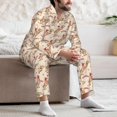 thumbnail image 7 of Yiaed Howdy Cowgirl Print Men’s Pajamas Set - Long Sleeve Button Down Sleep Shirt and Pajama Bottoms Sleepwear Set Mens Pjs Sets Men's Pajama Bottoms-, 7 of 7