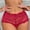 Red, variant on loopsun Womens Briefs,Women's Seamless Underwear BoxerShorts Breathable Lace Strapcross Underwear
