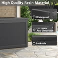 thumbnail image 2 of Bifanuo 260 Gallon Resin Deck Box with Built-in Steel Beams, Large Weatherproof and UV Resistant Indoor & Outdoor Storage Box for Patio Cushions, Pool Supplies, Patio Furniture, 2 of 6