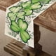 thumbnail image 5 of St. Patrick's Day Table Flag Irish Green Clovers Pattern Heat Insulating And Prevention Of Pollution Linen Tablecloth Home Decoration, 5 of 6