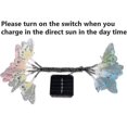 thumbnail image 2 of Luces de hadas de mariposa para exteriores, alimentadas por energía solar, LED, batería, impermeables, 3,5 metros, 10 LED, 2 modos, decorativas para jardín, patio, hogar, Navidad, fiesta de Pascua, 2 of 5