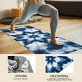thumbnail image 4 of Blue White Tie Dye Mandala Pattern Hot Yoga Mat Towel Non Slip for Hot Yoga - Quick-Drying Yoga Mat Cover with 4 Corner Pockets with Travel Bag - Hot Yoga Towel Non Slip 74"x26", 4 of 6