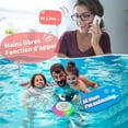 thumbnail image 3 of Floating Pool Bluetooth Speakers with RGB LED, Waterproof Stereo Sound Floating Speaker, Built-in Mic Wireless Shower Speaker for Hot Tub Pool Bathtub Shower Outdoor Swim, Floating Pool Lights, 3 of 8