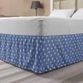 thumbnail image 1 of Floral Bed Skirt, White and Yellow Small Daisy Flowers Spring Garden Theme, Elastic Bedskirt Dust Ruffle Wrap Around for Bedding Decor, 4 Sizes, Pale Yellow Violet Blue, by Ambesonne, 1 of 2