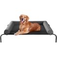 thumbnail image 1 of Western Home Lit pour Chien Surélevé avec Traversin, Lit pour Chien Surélevé Extérieur Résistant aux Morsures pour Grands Chiens, Lit pour Animal Rafraîchissant Lavable avec Maille Respirante, Pieds Antidérapants, Gris, 1 of 6