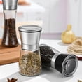 thumbnail image 7 of Piwvid Manual Salt or Pepper Grinder for Chef, Best Spice Mill with Stainless Steel Cap, Ceramic Blades and Adjustable Coarseness, Refillable Glass Body with 6OZ Capacity, 7 of 7