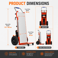 thumbnail image 4 of RXFSP 880LB Capacity Electric Stair Climbing Hand Truck – Heavy-Duty Motorized Dolly for Straight & Curved Stairs, Effortless Heavy Load Transport, 4 of 11