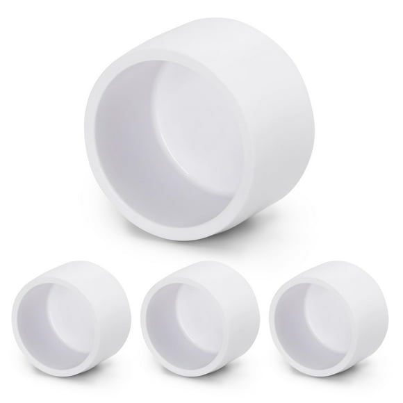 Tapones de PVC para tubos Zernmiarder, muebles SCH40, blancos, 1 pulgada, 24 unidades