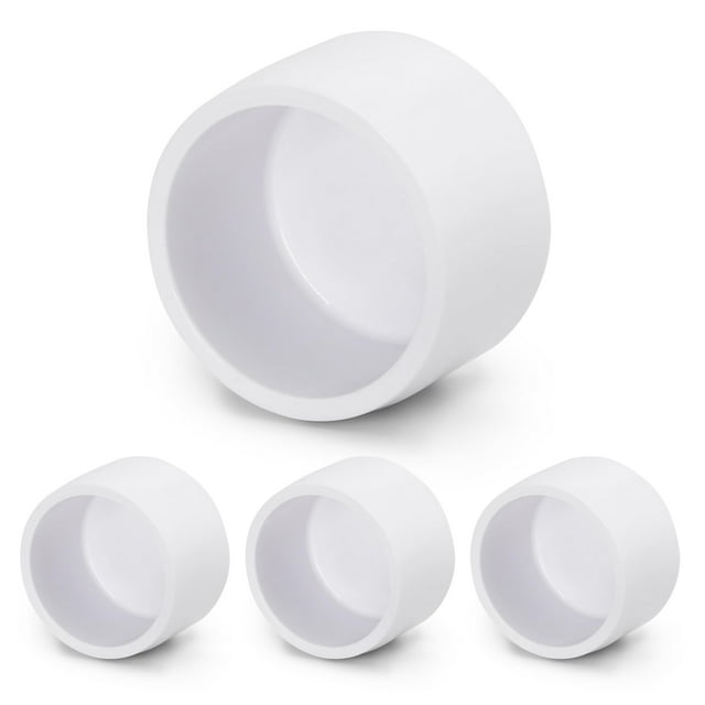 Tapones de PVC para tubos Zernmiarder, muebles SCH40, blancos, 1 pulgada, 24 unidades