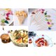 thumbnail image 2 of 100 piezas de palillos de bambú para frutas, palillos de cóctel elegantes, palillos de dientes para aperitivos, color naranja, 2 of 2