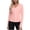 Pink, variant on Shirts for Women Trendy Cotton Women's Zip-Front Long Sleeve Jacket with Cinched Waist and UPF Sun Protection Pink M