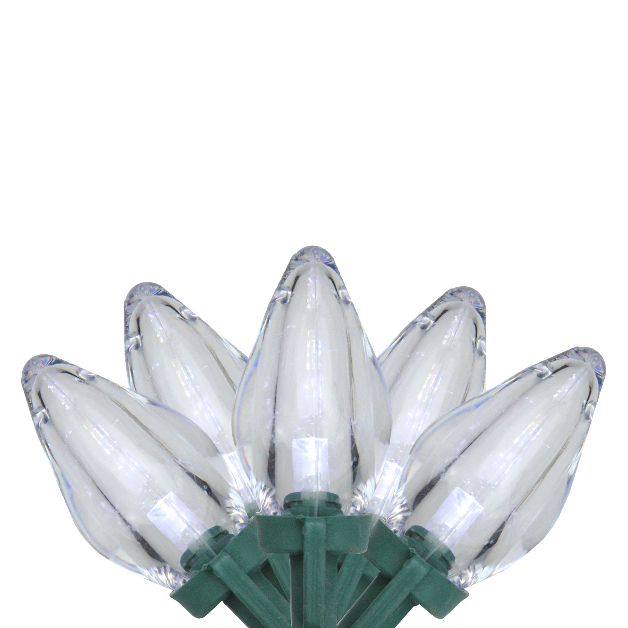 Northlight 25ct LED Retro Style C7 Christmas Lights Pure White 16