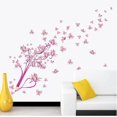 thumbnail image 3 of Pegatina de pared LIUXGMXG flor de mariposa rosa decoración de fondo material premium, 3 of 5