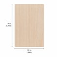 thumbnail image 2 of Unfinished Blank Wood Rectangular Board for DIY Crafts Paintable Natural Wood Plaque Smooth Sanded Surface 5.9 x 3.9 Inch for Festive Home Decor and Art Project Decoration, 2 of 5