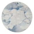 thumbnail image 3 of Unique Loom Rainbow Collection Area Rug - Reflective (6' 1" Round Blue Gray/Beige), 3 of 7