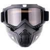 Puloru Adult detachable motorcycle snowboard motorcycle helmet glasses