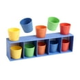 thumbnail image 1 of Kit de juego de combinación de colores, vasos coloridos educativos, desafío familiar para grupos, entrenamiento de memoria, pensamiento lógico, juego, 1 of 8