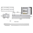 thumbnail image 4 of Kit de Charnière Coulissante pour Porte de Réfrigérateur Congélateur Décor Intégré, 4 of 5