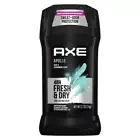 Axe Apollo Antiperspirant Deodorant Stick 48 Hour Anti Sweat (2.7 oz) Pack Of