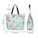 thumbnail image 5 of Balery Vintage Floral Bolsa Tote Estilo Estético con Cremalleras, Bolsa de Hombro, Bolsa de Compras Grande y Plegable, 5 of 8