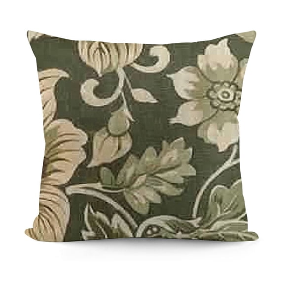Paisley Sage Olive Green Beige White Throw Pillow Covers Vintage Decorative Pillow Cases Outdoor Farmhouse Decoration for Sofa Couch Bed