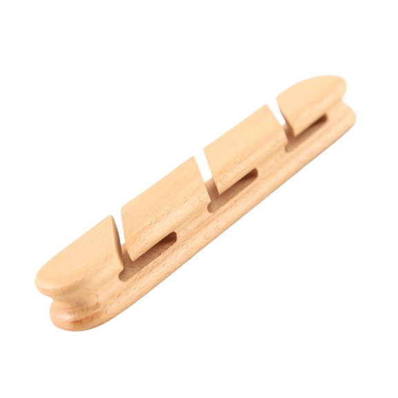 Adhesive Desk Cable Clip Natural Wood Cord Clips Management 2/3Slot Design for Cable in Offices Homes Auto Desk