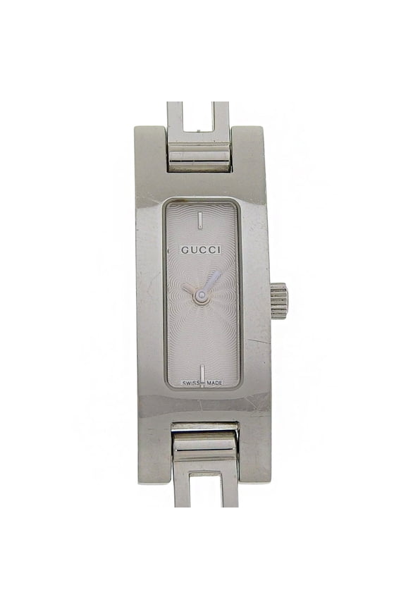 Pre-Owned Gucci GUCCI watch 3900L stainless steel quartz analog silver dial women's