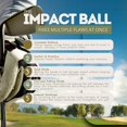 thumbnail image 2 of Pelota de impacto para golf CHAPTER 29, entrenadora pequeña azul y naranja, 2 of 6