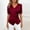 Wine, variant on Women's Satin Wrap Blouse Petal Wrap Blouses Slim Fit Work Office Tops Short Puff Sleeve Tops V Neck Business Tops Short Sleeve Casual Tops Side Ruched Elegant Tops Crop Top,Wine,L