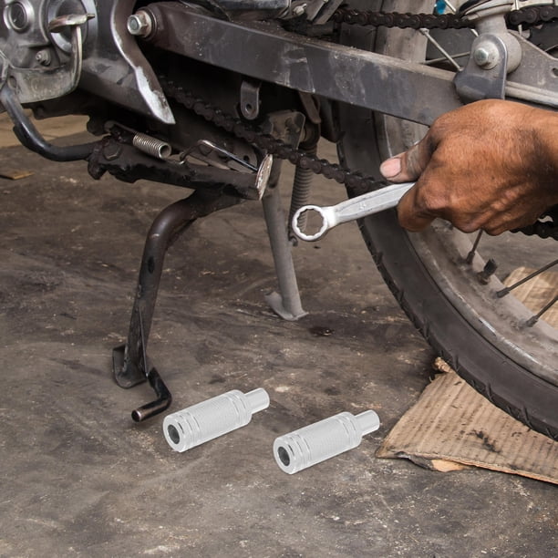 SHOWERORO 1Jgo Soporte De Montaje Para Faro Auxiliar De Motocicleta Con Aerodinámico Plata