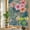 Brown, variant on Pink Hibiscus Flower Window Privacy Film, Palm Leaf Summer Coastal Tropical Botanical Stained Glass Rainbow Film Decorative Window Clings, Static Cling Sun Blocking Stickers 17.7" x 39.3"