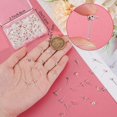 thumbnail image 3 of 1 Box 100Pcs Ball Stud Earring Findings 925 Sterling Silver Plated 304 Stainless Steel Silver Round Post with Loop for Dangle Earring Jewelry Making DIY, 3 of 6