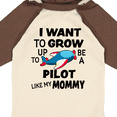 thumbnail image 4 of Inktastic I Want to Grow Up to Be a Pilot Like My Mommy Boys or Girls Long Sleeve Baby Bodysuit, 4 of 5
