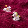 thumbnail image 6 of ASPILLOW Fluffy Area Rugs for Living Room, 4x6 Non Skid Shaggy Carpets for Bedroom, Dorms, Rooms, Home Decor,Wine Red, 6 of 8
