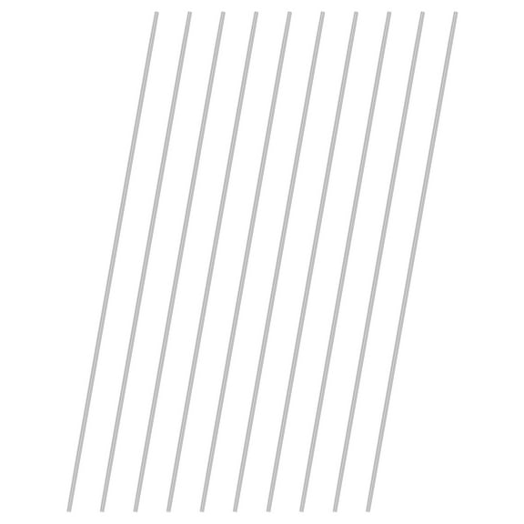 Uxcell 10-Pack 304 Stainless Steel Solid Round Rod, 1.5x200mm Metal Solid Shaft Rods for DIY Craft[0.06x7.87IN]
