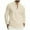 Khaki, variant on UVEASISHA Waffle Knit Henley Shirts for Men Button Up Stand Collar Long Sleeve T-Shirt Chest Pocket Casual Solid Color Pullover Tops Wine L