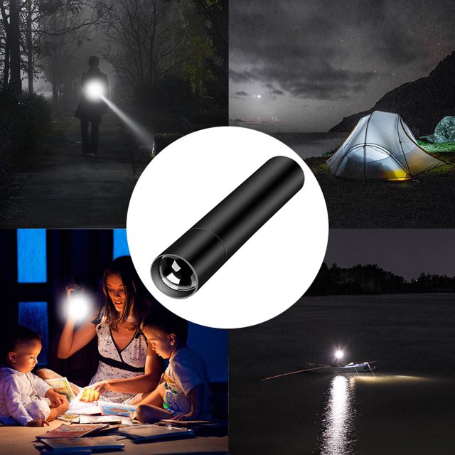 Mini linterna potente recargable por USB antorcha de Zoom lámpara de Ehuebsd iluminación fuerte