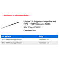 thumbnail image 2 of Liftgate Lift Support - Compatible with 1975 - 1984 Volkswagen Rabbit 1976 1977 1978 1979 1980 1981 1982 1983, 2 of 2