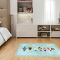 thumbnail image 2 of LaModaHome Non-Slip Rug Fish-Designed Kitchen Laundry Rug Washable Mat Child Stain Resistant Living Room Kitchen Carpet - Size: 3,9X3,3ft(120X100cm), 2 of 5