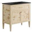 thumbnail image 3 of Modway Elysian 36" Modern Wood Bathroom Vanity in Black and Burl Oatmeal, 3 of 17