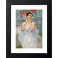 thumbnail image 2 of Jacek Malczewski 11x14 Black Modern Framed Museum Art Print Titled - Portrait of a Woman with Rowanberry (1917), 2 of 5